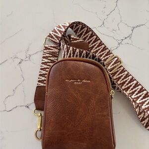 Brown Leather Crossbody Bag